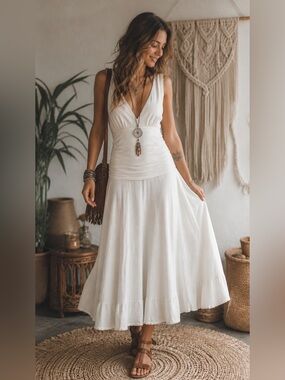 Luna Luz White Tank Dress